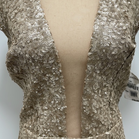 Dress The Population Sequined Dress, Pale Blush, Large - Picture 5 of 14